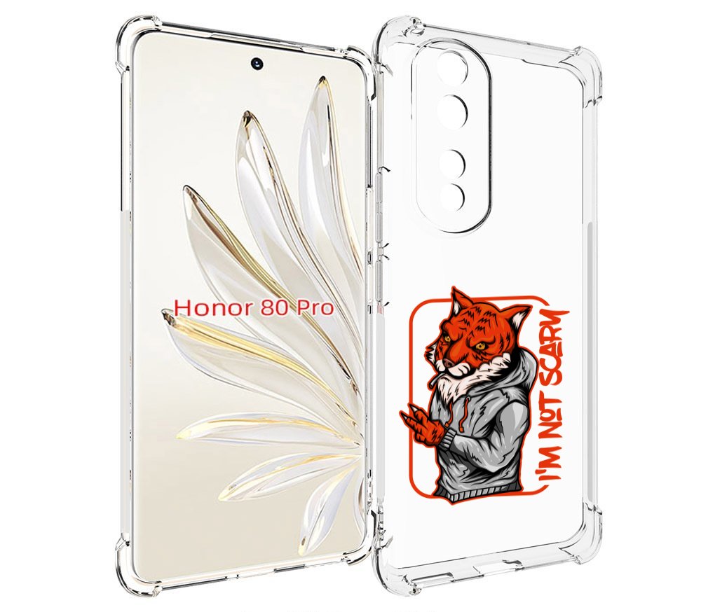 

Чехол MyPads Лис для Honor 80 Pro, Прозрачный, Tocco
