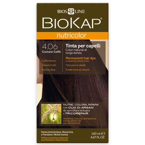 

Краска для волос BioKap кофейно-коричневый 406 140 мл