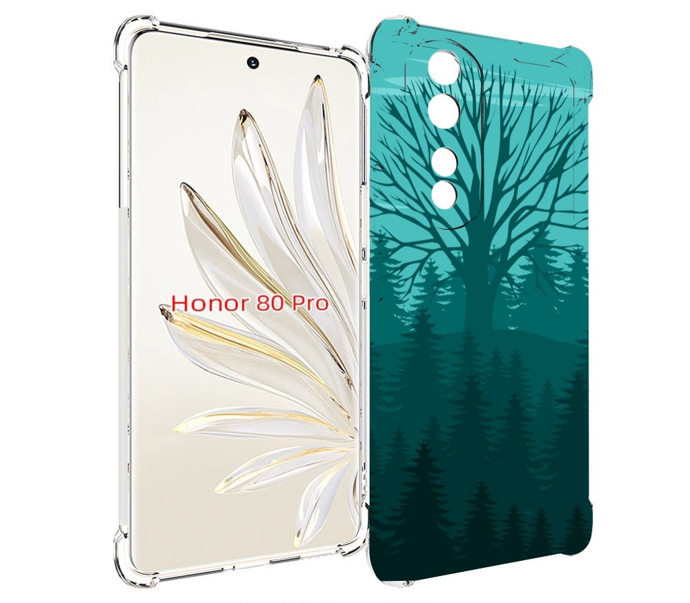 

Чехол MyPads Лес для Honor 80 Pro, Прозрачный, Tocco
