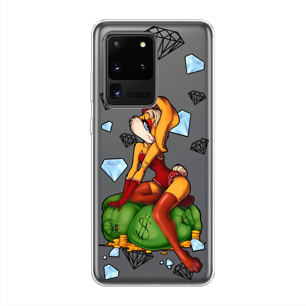 

Чехол на Samsung Galaxy S20 Ultra "Лола Банни с бриллиантами", Красный;оранжевый;зеленый, 29450-6
