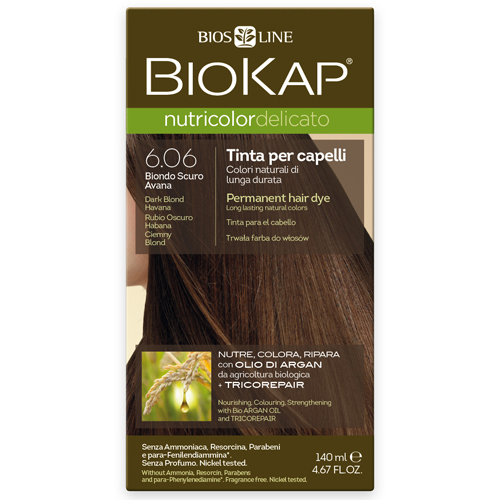 Краска для волос BioKap Delicato Гавана коричневый с оттенком серого 606 140 мл