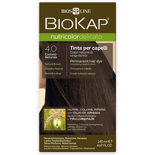 

Краска для волос BioKap Delicato коричневый 400 140 мл