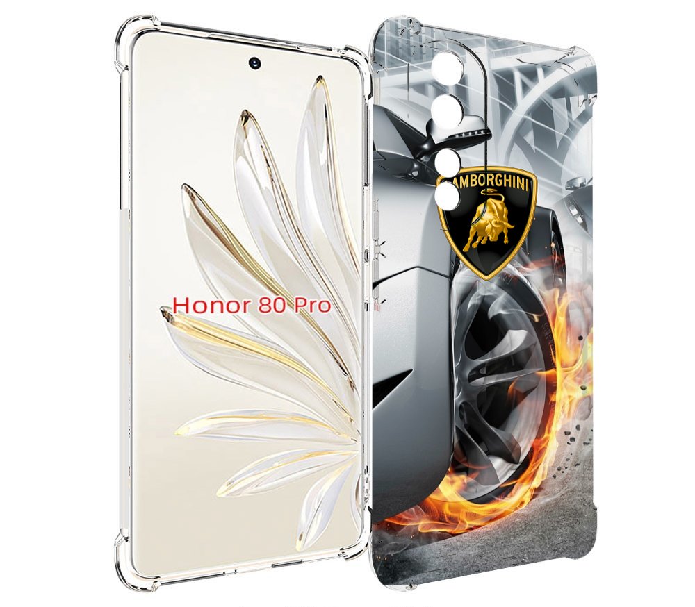 

Чехол MyPads Ламборгини мужской для Honor 80 Pro, Прозрачный, Tocco