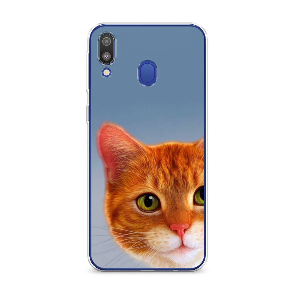 

Чехол на Samsung Galaxy M20 "Любопытный котик", Коричневый, 27450-1