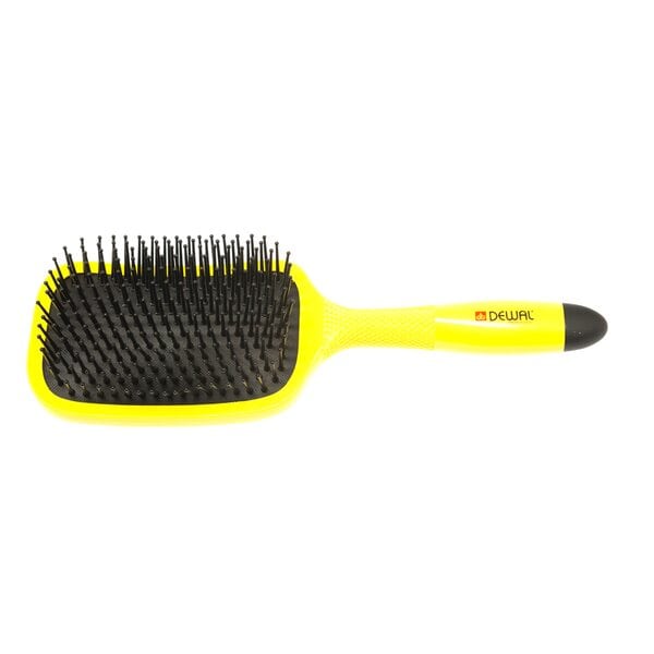 

Щетка Dewal массажная прямоугольная желтая пластиковый штифт 13 рядов, Желтый, BNN84