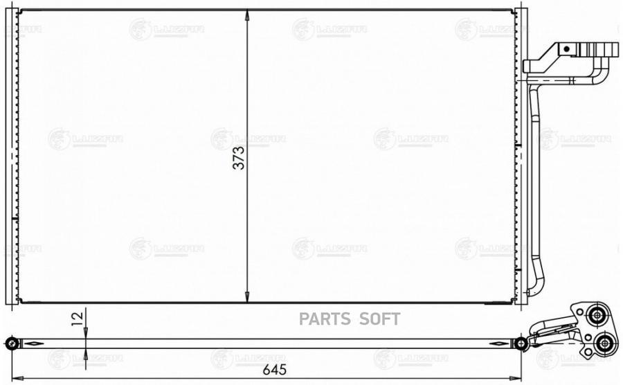 

Конденсер Volvo C30 1.6-2.4 06- LUZAR арт. LRAC 1005