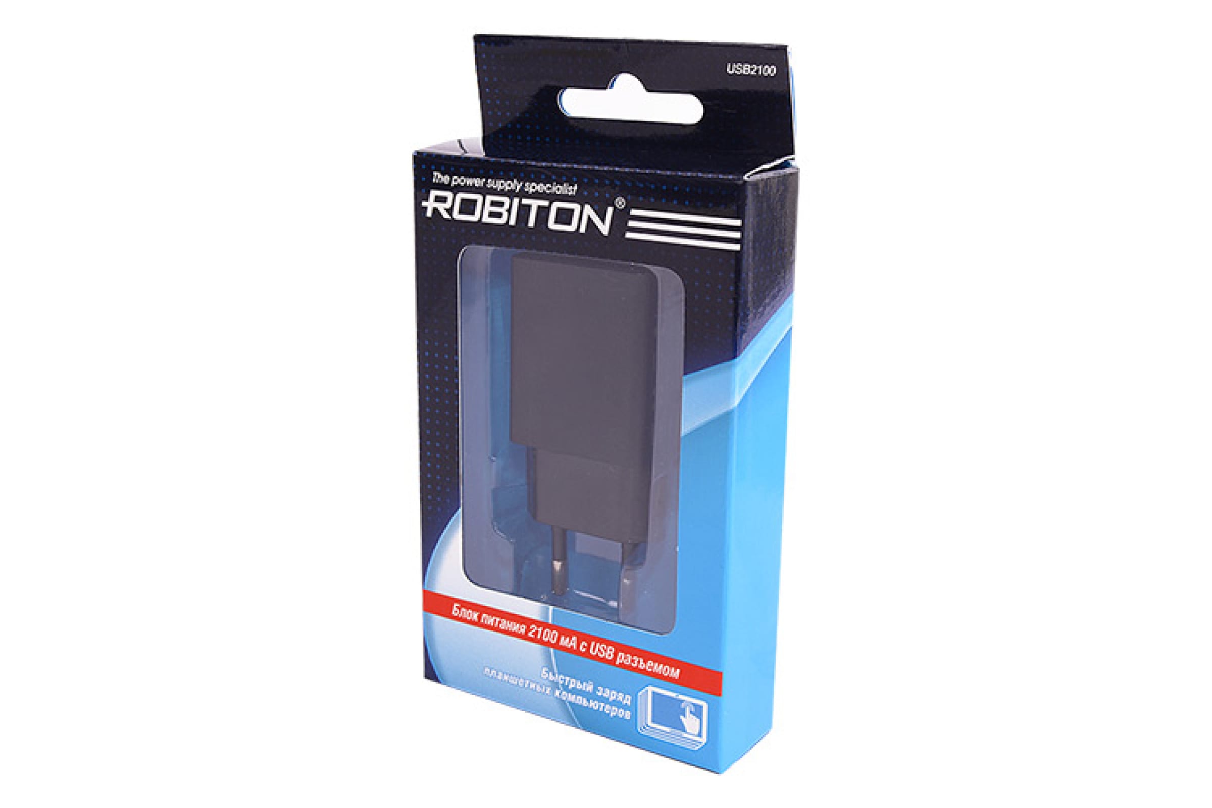 фото Внешний аккумулятор robiton usb2100 ac/dc 580346 black