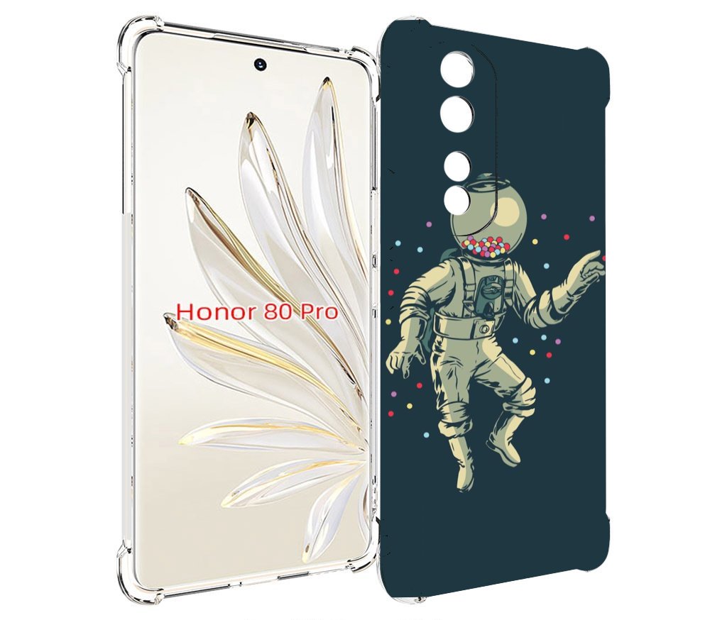 

Чехол MyPads Космонавт для Honor 80 Pro, Прозрачный, Tocco