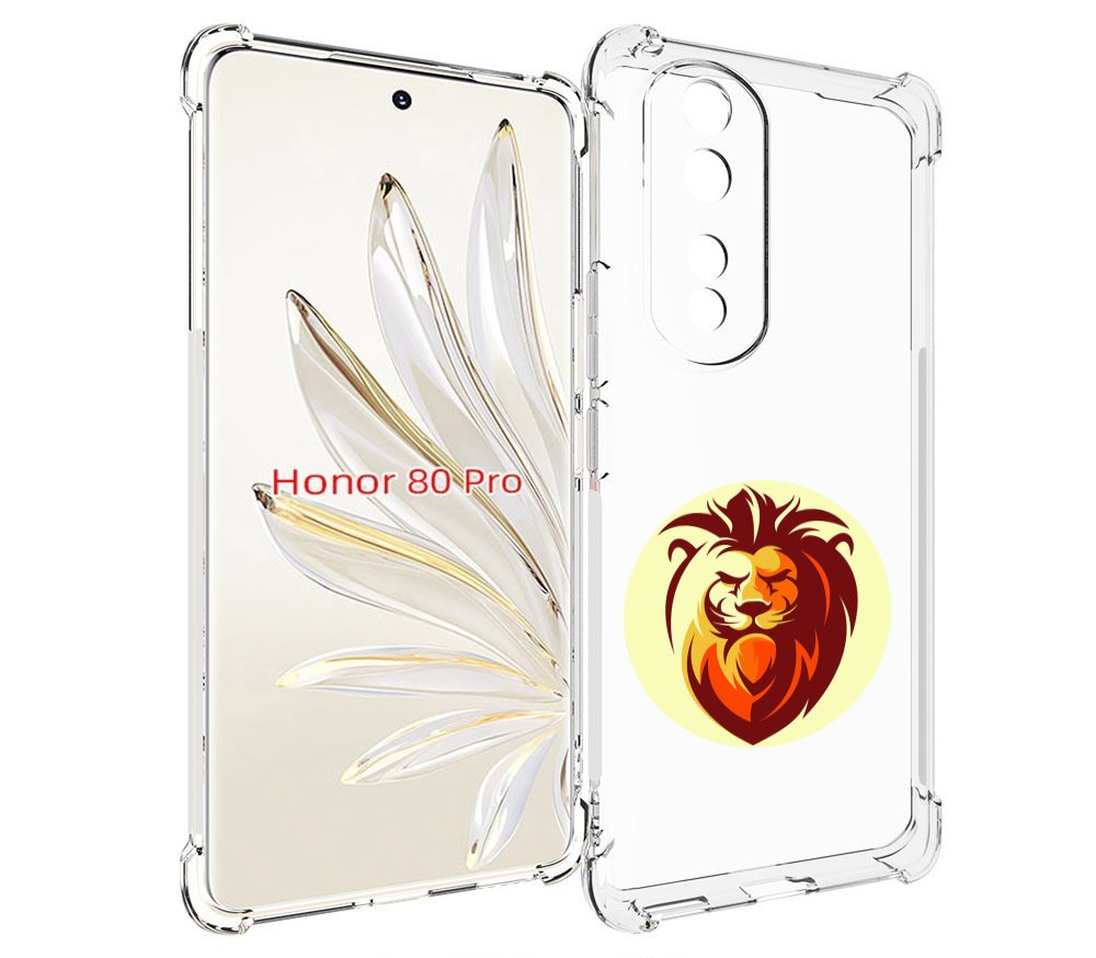 

Чехол MyPads Картинка-Лев для Honor 80 Pro, Прозрачный, Tocco