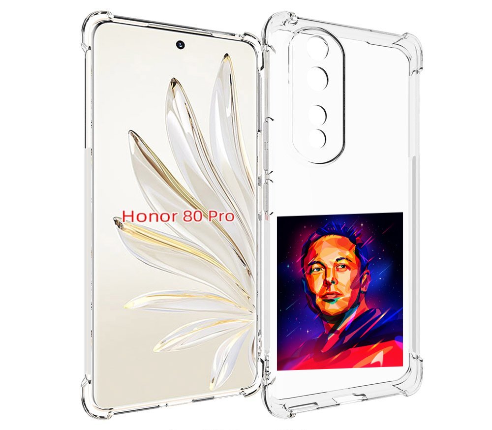 

Чехол MyPads Илон-Маск для Honor 80 Pro, Прозрачный, Tocco