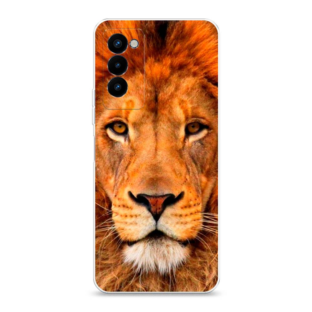 

Чехол на Tecno Camon 18P "Благородный лев", Оранжевый, 300750-1
