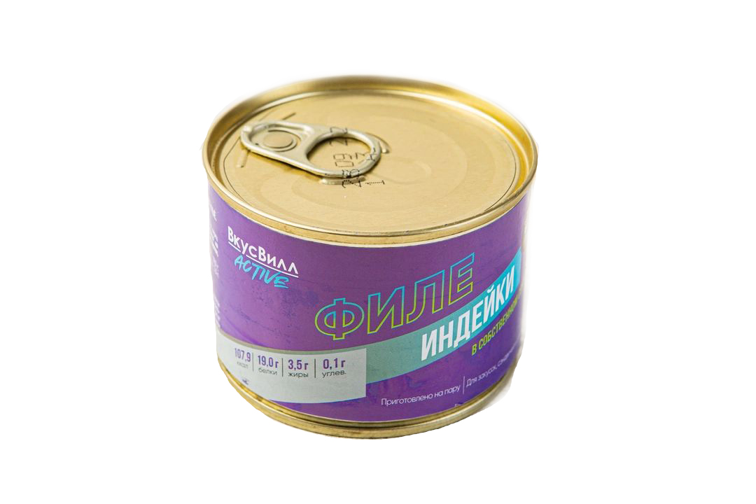 

Индейка филе ВкусВилл в собственном соку 180 г
