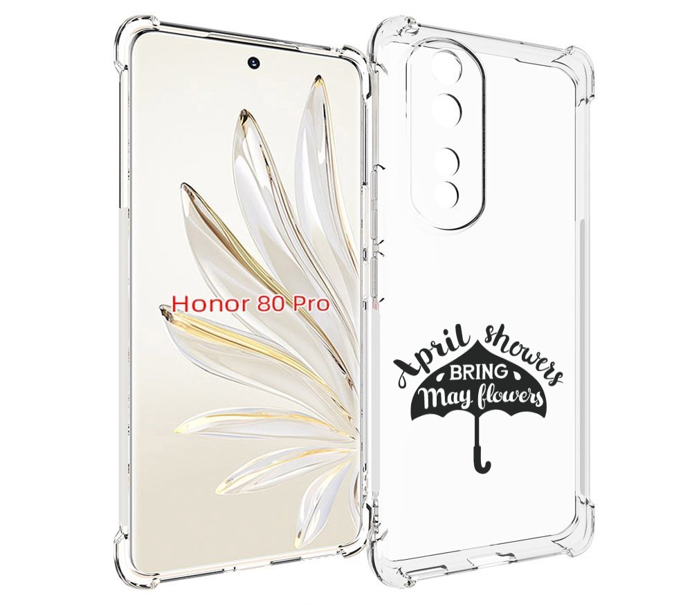 

Чехол MyPads Зонтик для Honor 80 Pro, Прозрачный, Tocco