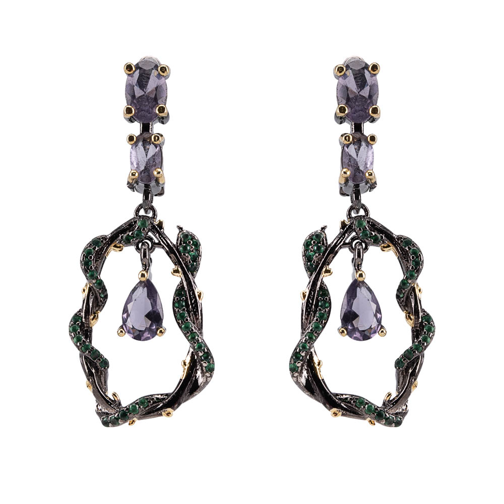 

Серьги женские OTOKODESIGN 1-56456 черные, 1-56456