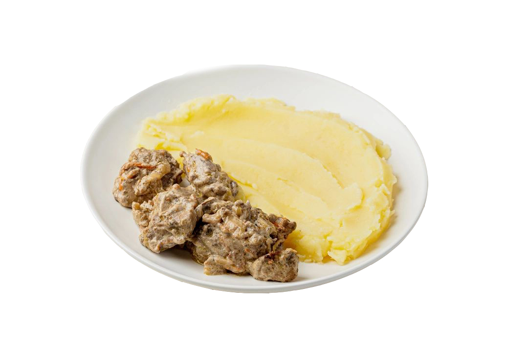 

Печень куриная ВкусВилл в сливочном соусе с картофельным пюре 280 г