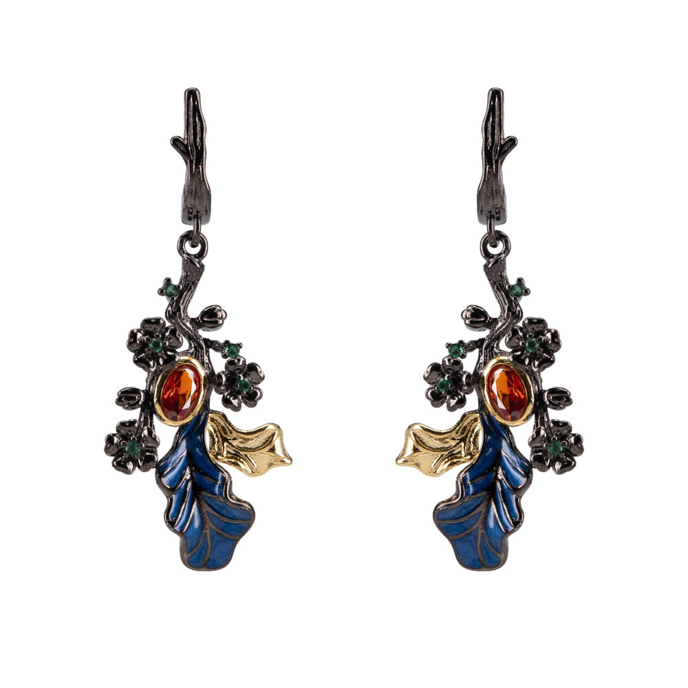 

Серьги женские OTOKODESIGN 1-56452 черные, 1-56452