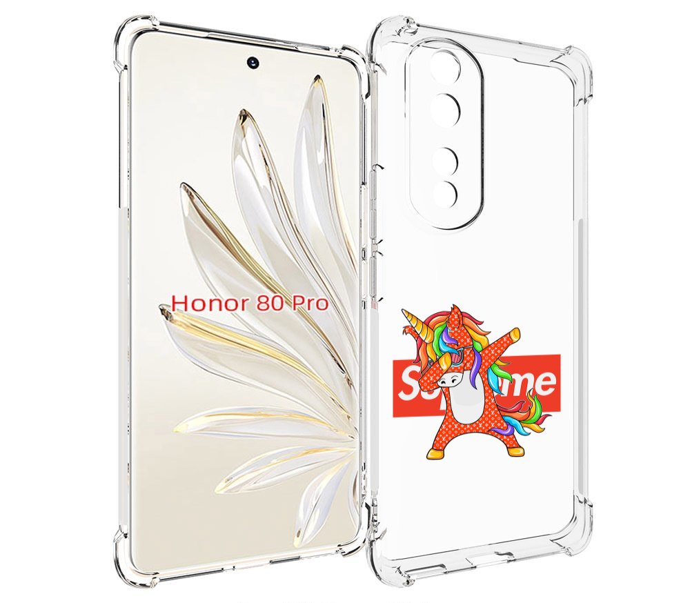 

Чехол MyPads Единорог-суприм для Honor 80 Pro, Прозрачный, Tocco
