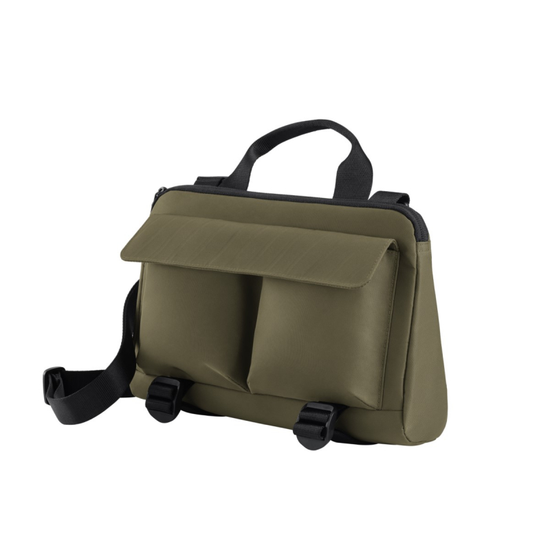 Дорожная сумка Ninetygo 90 Points Ultralight Embossed Crossbody Bag зеленая, 28.5х20х7 см