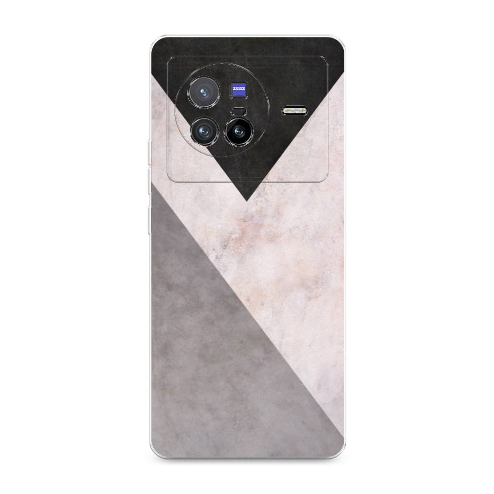 фото Силиконовый чехол "геометричный мрамор" на vivo x80 awog