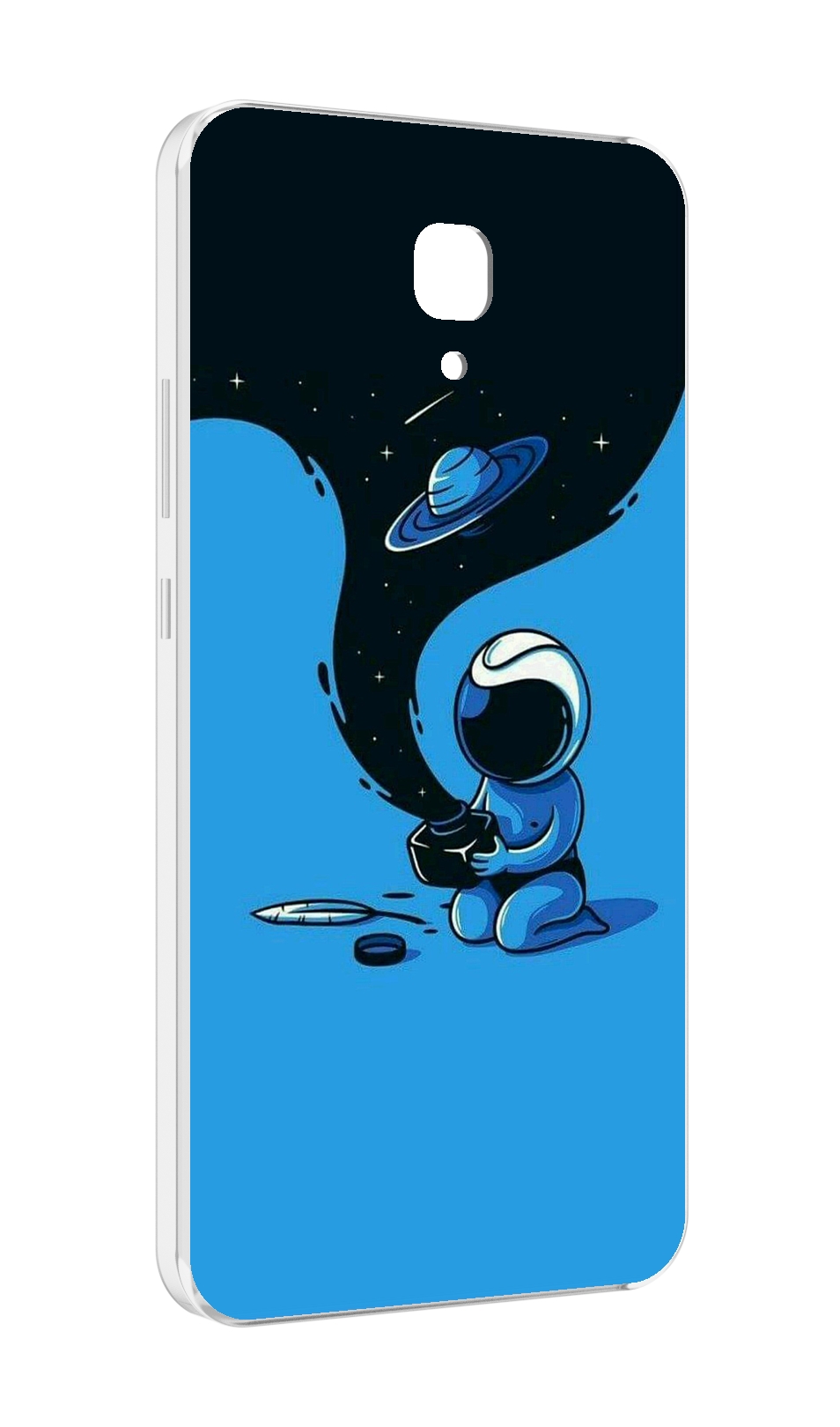 

Чехол MyPads космос из черной краски для Meizu M5 Note, Прозрачный, Tocco