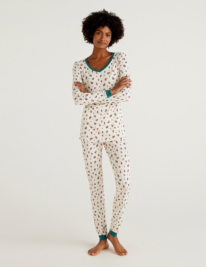 

Пижама женская United Colors of Benetton 21A_3NFY3P2DQ разноцветная M