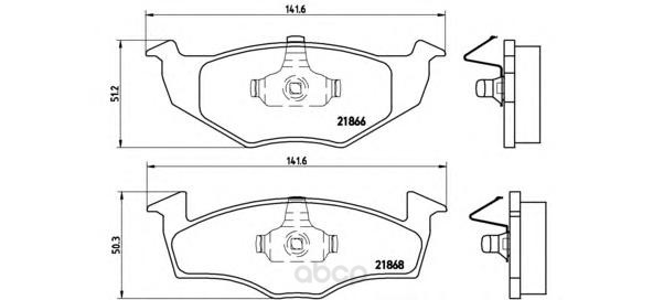 

Тормозные колодки brembo передние p85025