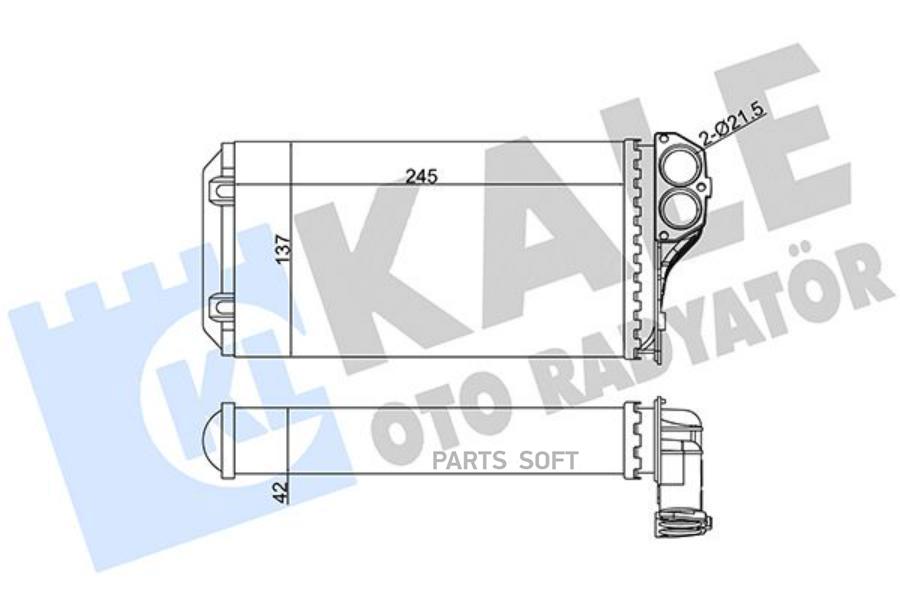 346310 Радиатор Печки Peugeot 307 1.4-2.0 00> KALE 346310