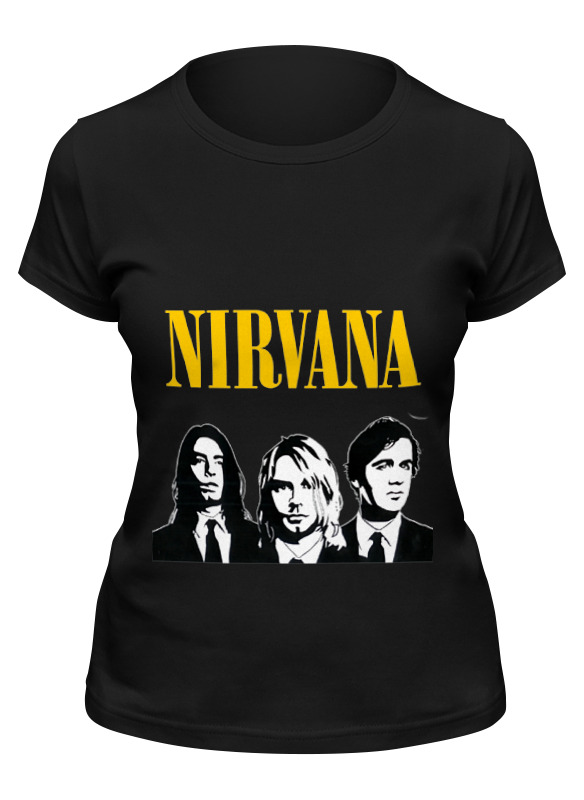 

Футболка женская Printio Nirvana черная 2XL, Черный, Nirvana