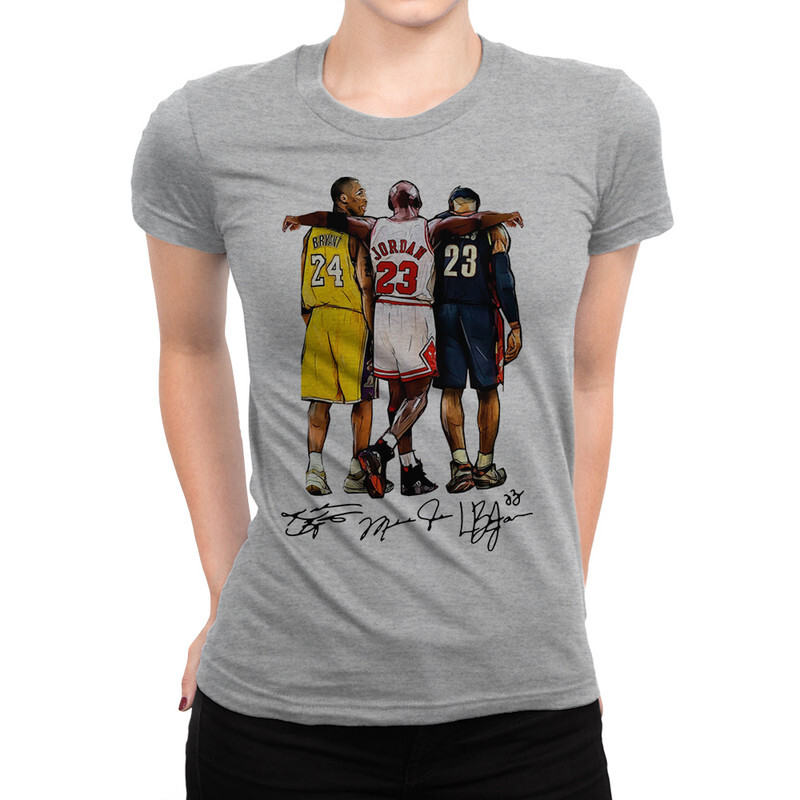 Футболка женская Dream Shirts Легенды баскетбола 1000369-1 серая 3XL