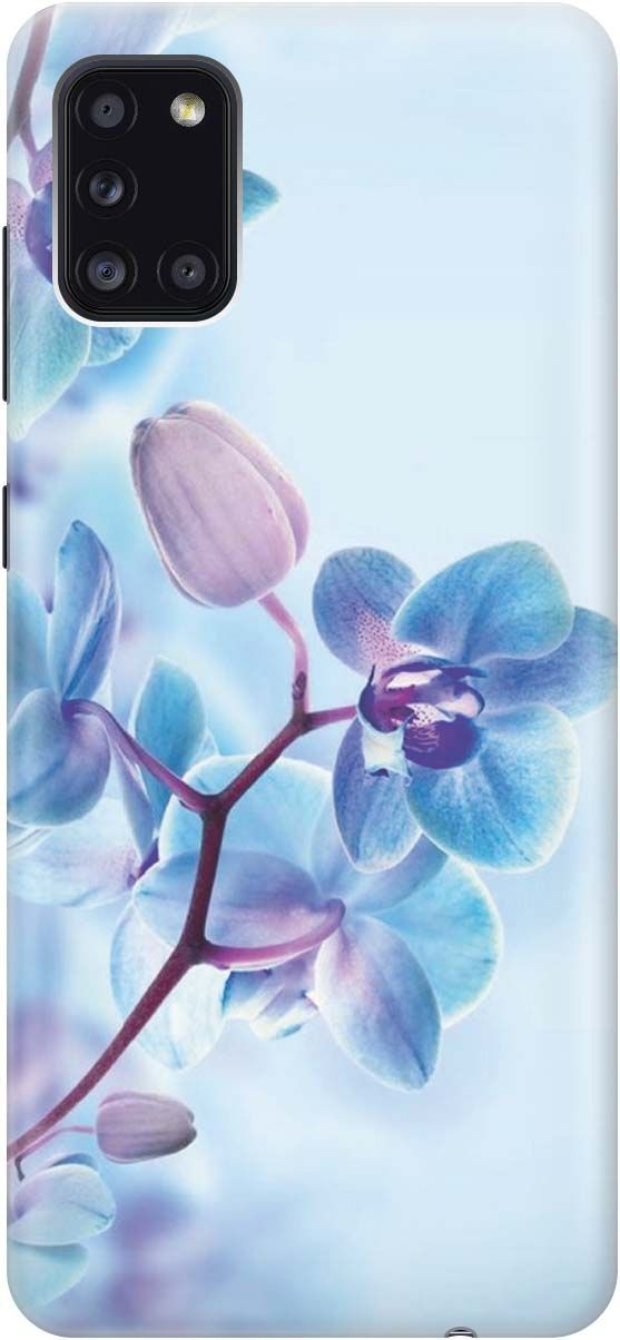 

Силиконовый чехол на Samsung Galaxy A31 "Синий цветок на синем", Голубой;синий, 284