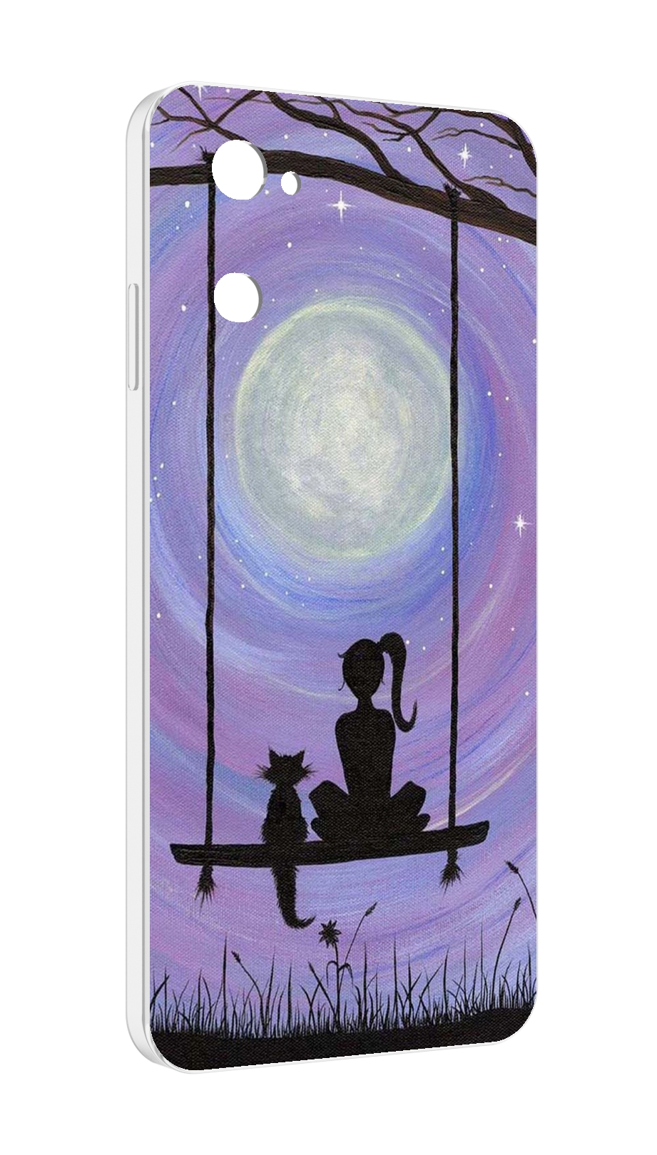 

Чехол MyPads девушка с котом на качеле женский для UleFone Note 12 / Note 12P, Прозрачный, Tocco