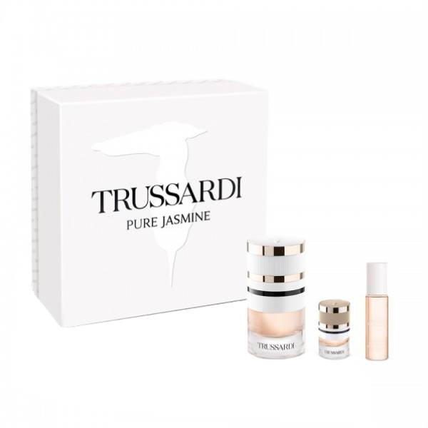 Набор Trussardi Pure Jasmine парфюмерная вода 60мл миниатюра 7мл сменный флакон 10мл