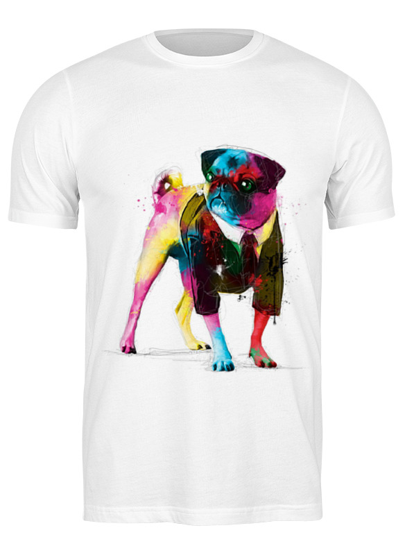 

Футболка мужская Мопс-космос 664883 Printio белая 3XL, Мопс-космос 664883