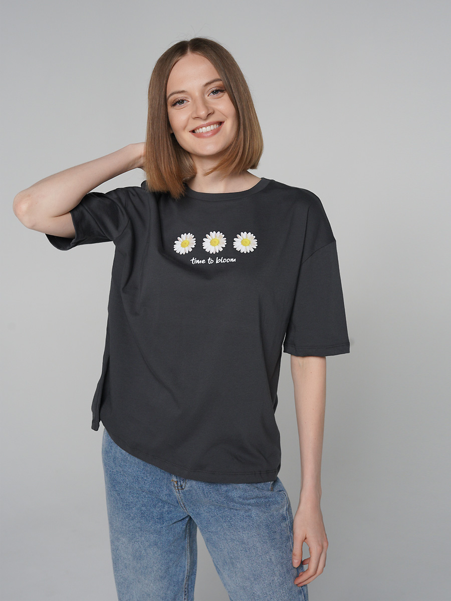 

Футболка женская ТВОЕ 80011 серая XL, 80011