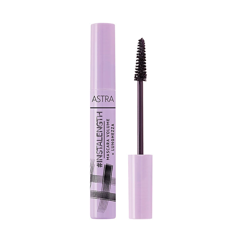 Тушь для ресниц Astra Instalength mascara черная, 10 мл