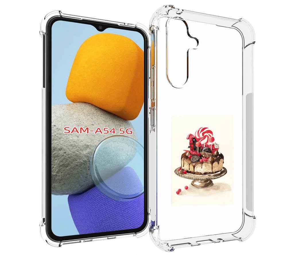 

Чехол MyPads вкусный торт для Samsung Galaxy A54, Tocco