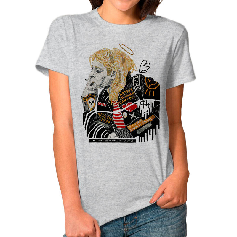 

Футболка женская Dream Shirts Курт Кобейн - Nirvana 1000342-1 серая S, Серый, Курт Кобейн - Nirvana 1000342-1