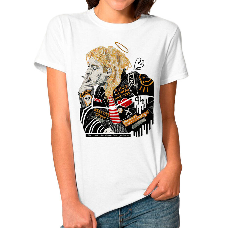 

Футболка женская Dream Shirts Курт Кобейн - Nirvana 1000342-1 белая XL, Белый, Курт Кобейн - Nirvana 1000342-1