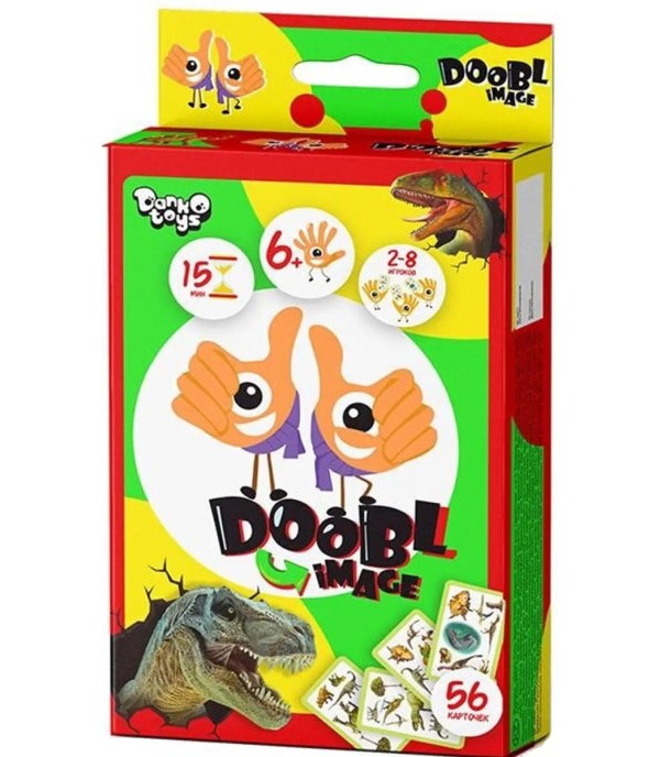 

Карточная игра Doobl Image. Динозавры Danko Toys, DBI-02-05