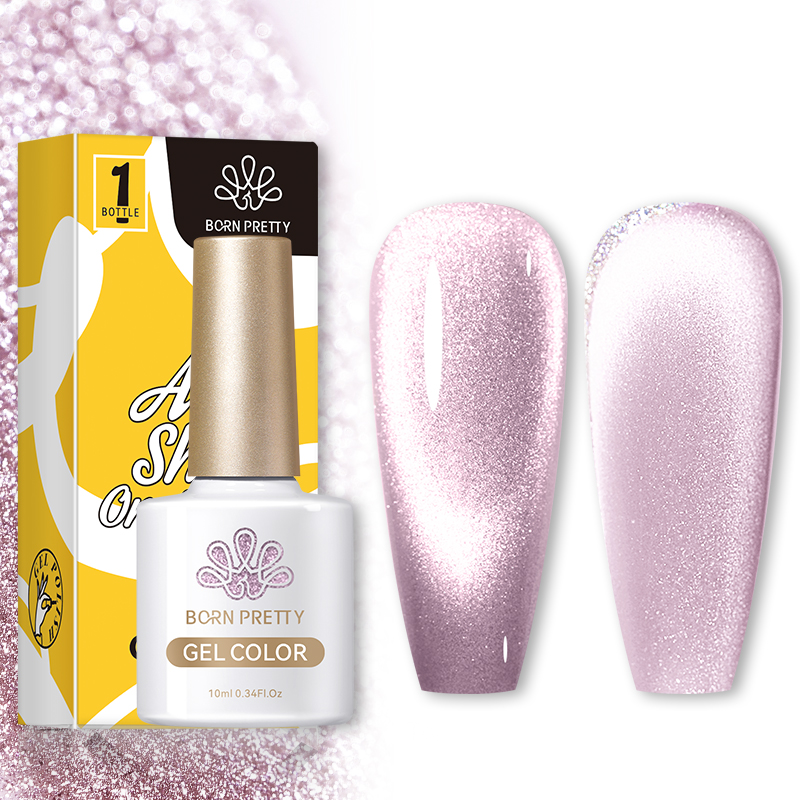 

Born Pretty, Гель-лак "Sea Blue Cat Magnetic Gel" SB-08 56466-08, 10 мл, Розовый