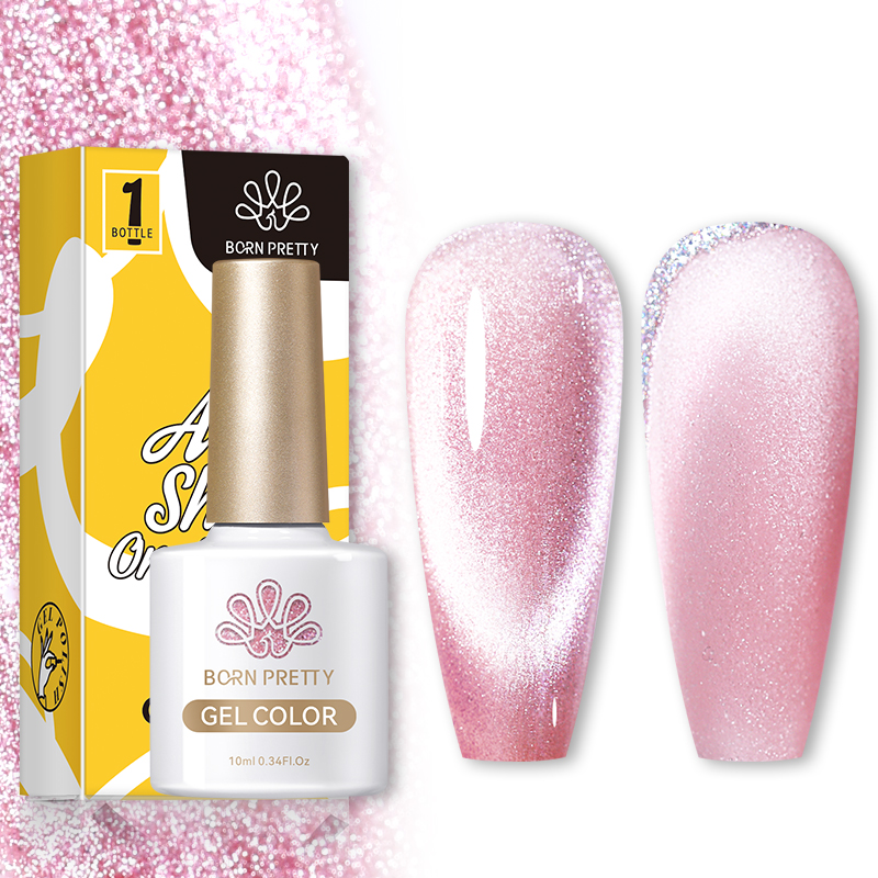 

Born Pretty, Гель-лак "Sea Blue Cat Magnetic Gel" SB-04 56466-04, 10 мл, Розовый