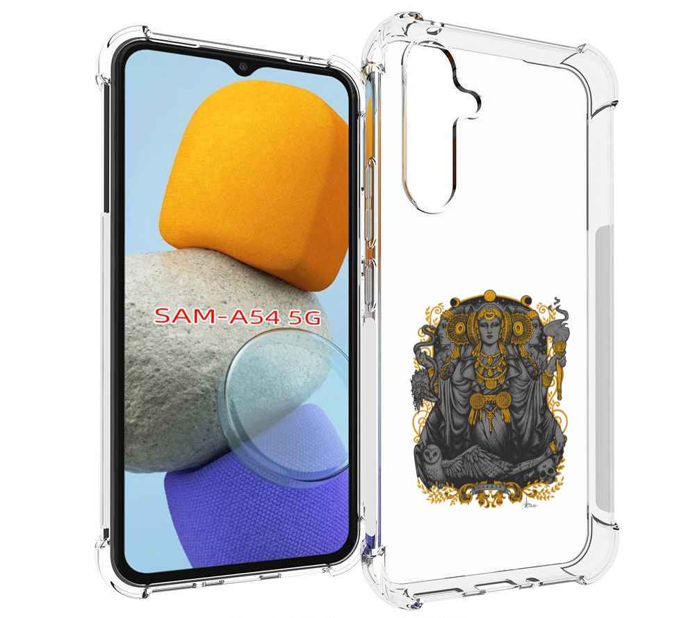 

Чехол MyPads божество с золотыми элементами для Samsung Galaxy A54, Tocco