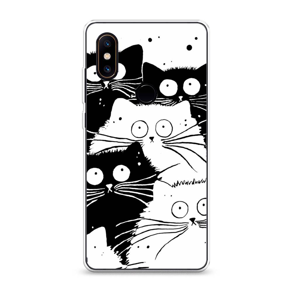 

Чехол Awog на Xiaomi Mi Mix 2S "Коты черно-белые", Разноцветный, 33450-2