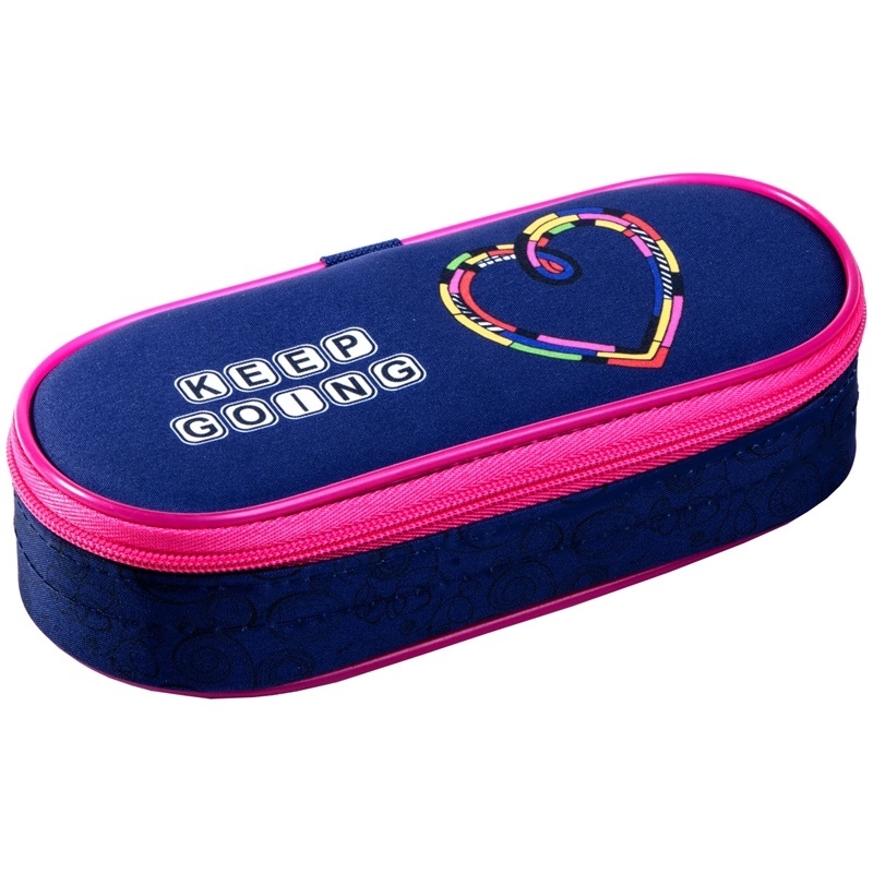 

Пенал корпусный Berlingo 1 отделение, "Colorful heart", 210*85*50 мм, полиэстер