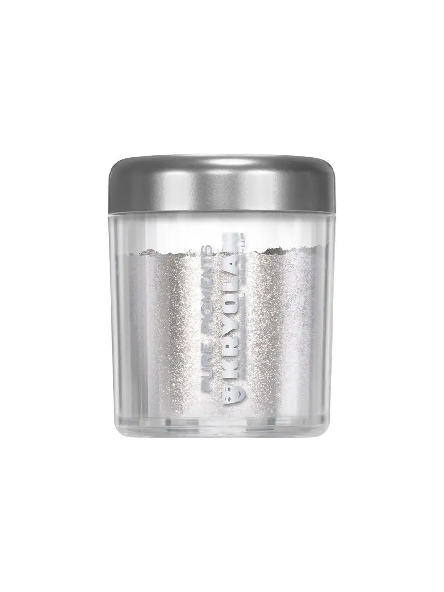 Тени для век Kryolan Pure Pigments Metallic, тон Pure silver, 3 г