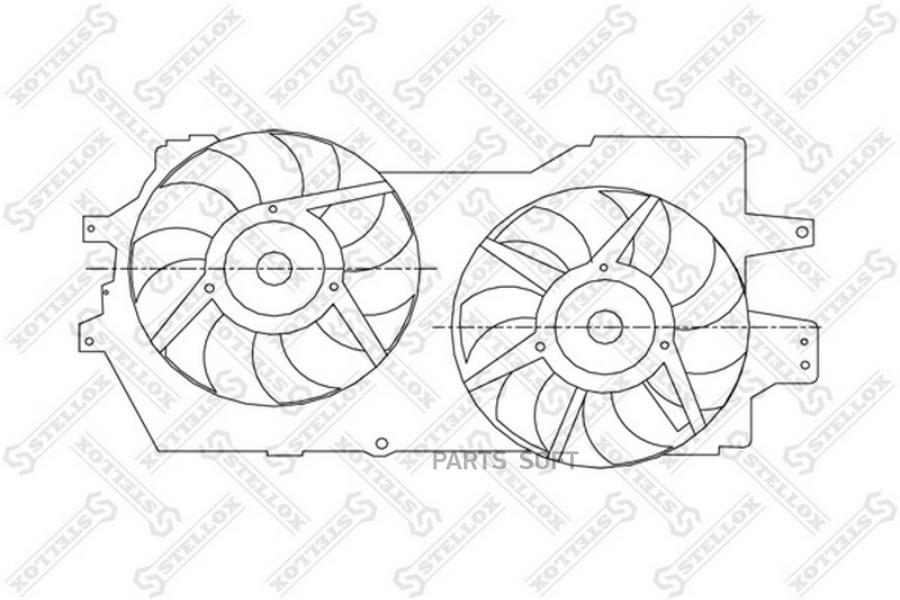 

STELLOX 29-99107-SX_вентилятор охлаждения!\ Chrysler Voyager 96> 1шт