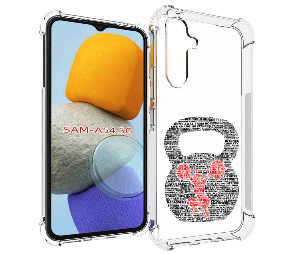 

Чехол MyPads бодибилдинг гиря из слов для Samsung Galaxy A54, Tocco
