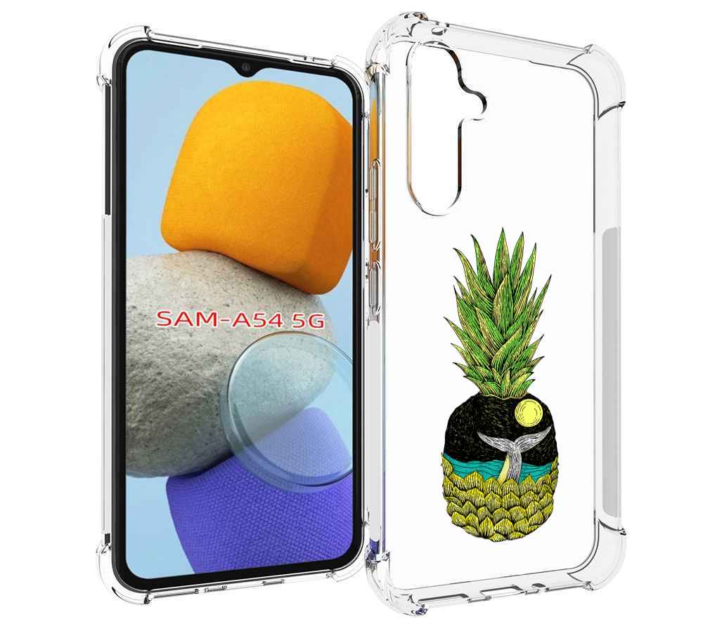 

Чехол MyPads ананас с китом для Samsung Galaxy A54, Tocco