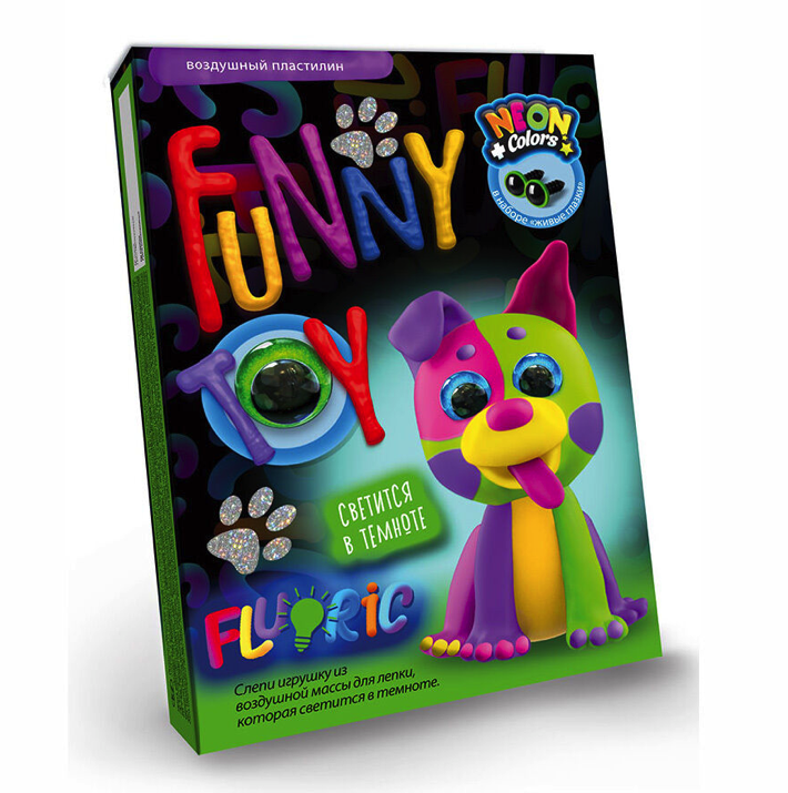 

Воздушный пластилин Fluoric. Neon. Собачка Danko Toys, Желтый;зеленый;фиолетовый;оранжевый;черный;розовый, ARCL-FL-01-01