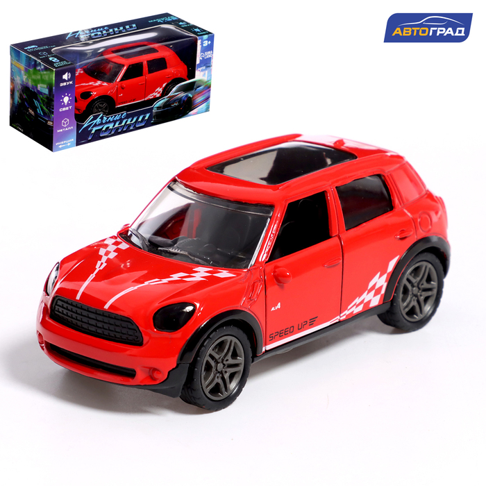 

Машина металлическая Автоград, Мини 9841238, инерция, 1:32, красный